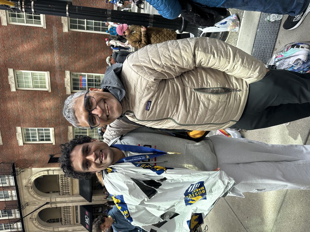 Post-race with family